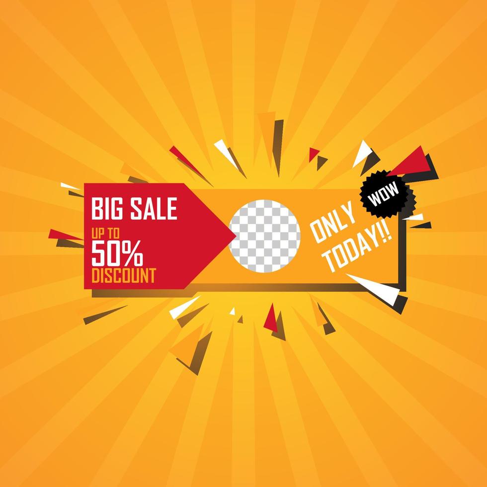 Illustration Vector Graphic of Big Sale Banner. Perfect to use for Sales Promotion
