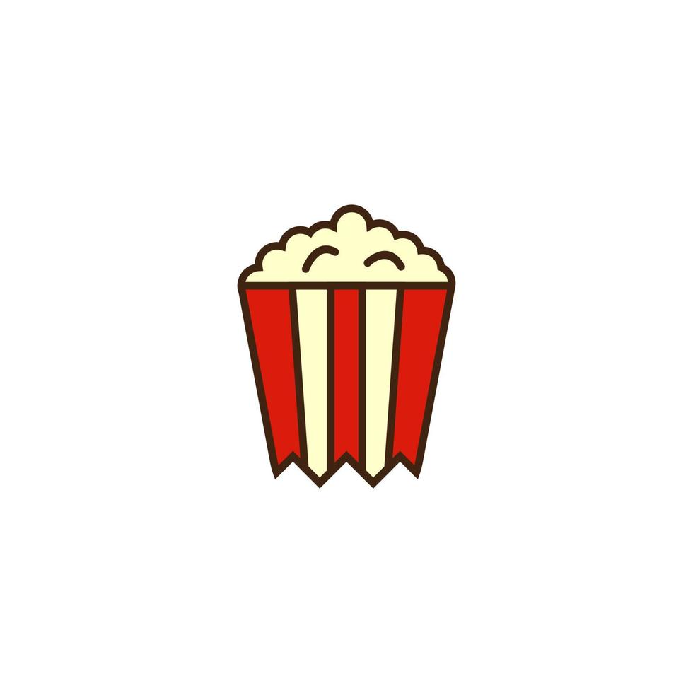 Illustration Vector Graphic of Popcorn Ticket Logo