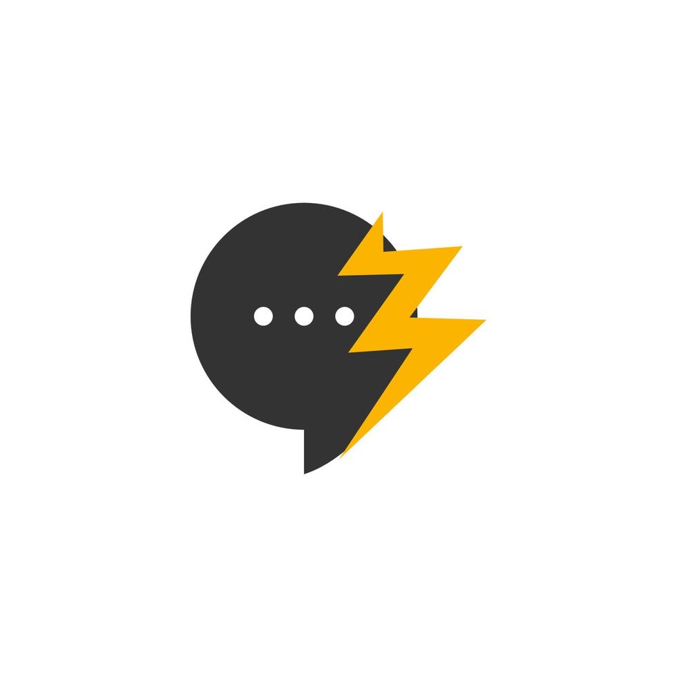 Illustration Vector Graphic of Fast Chatting Logo. Perfect to use for Technology Company
