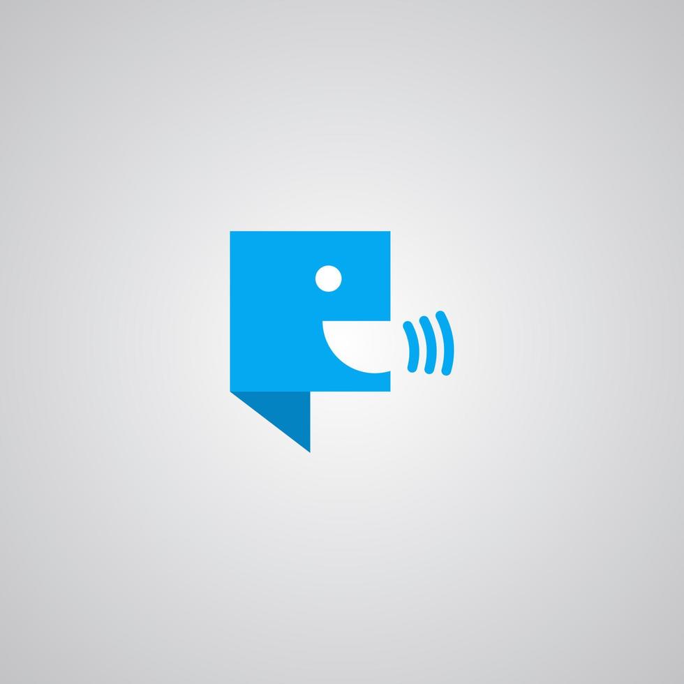 Illustration Vector Graphic of Rectangle Chat Logo. Perfect to use for Application Company
