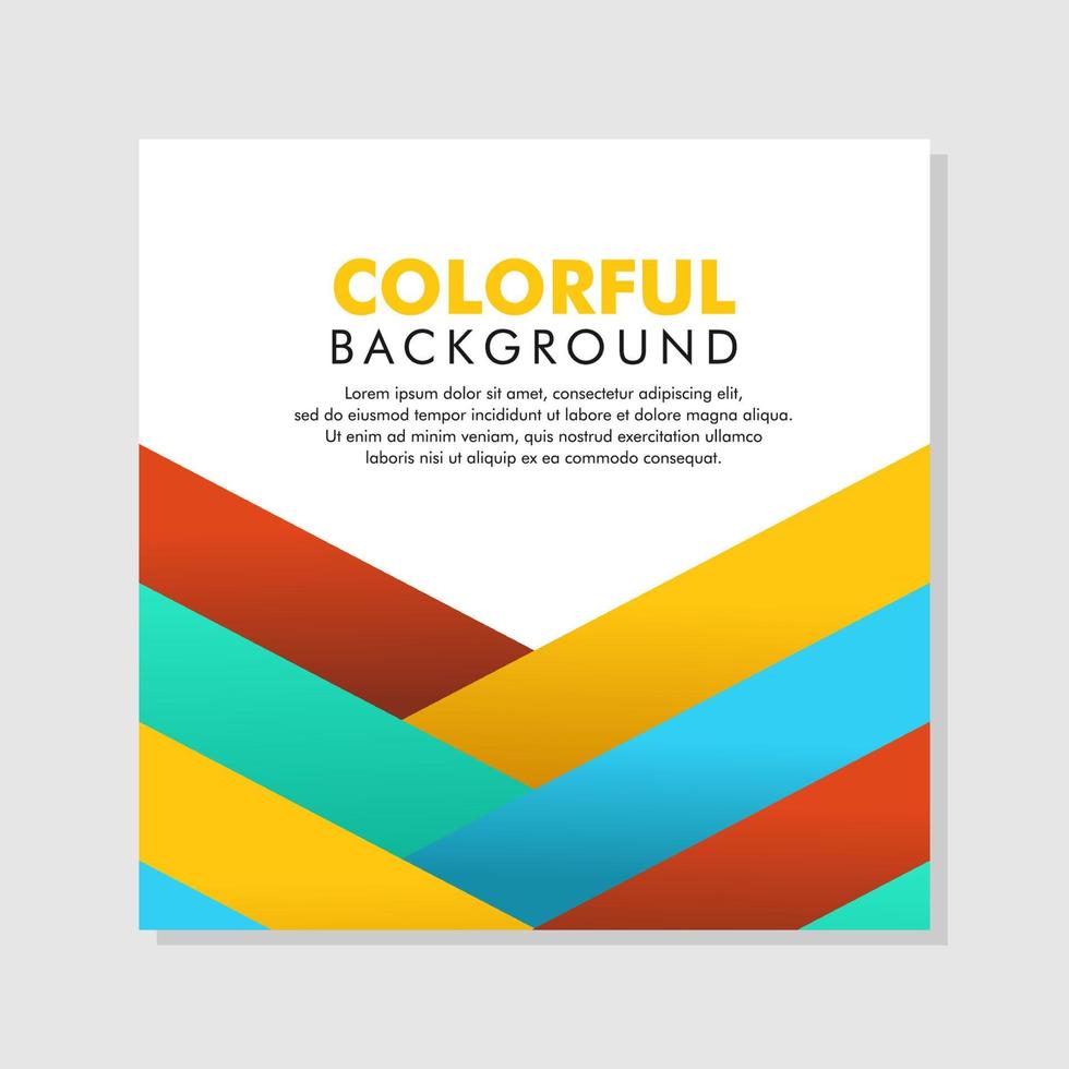 Minimal Creative Colorful Background. Modern Horizontal Composition. Abstract Illustration. vector