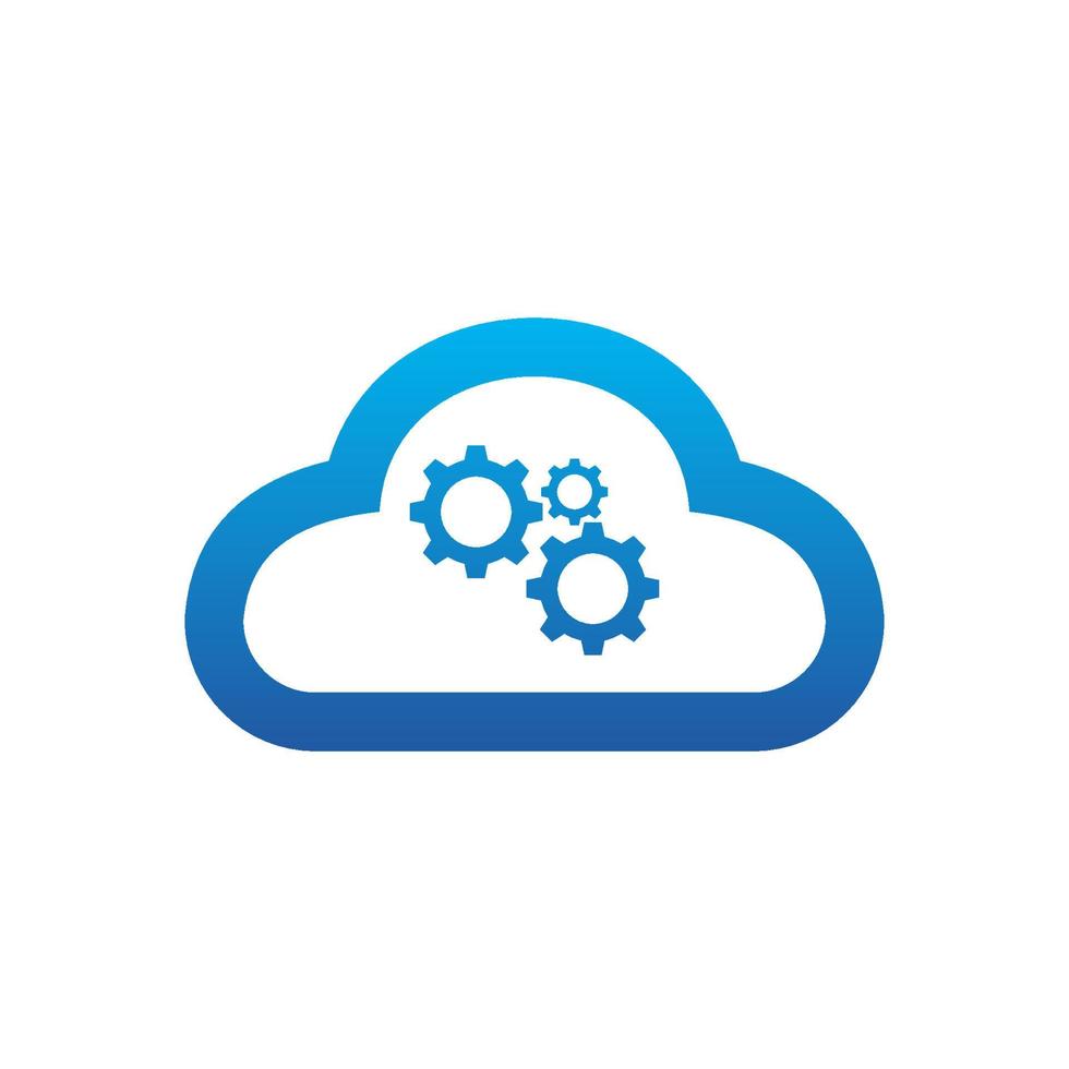 Illustration Vector Graphic of Cloud Setting. Perfect to use for Technology Company