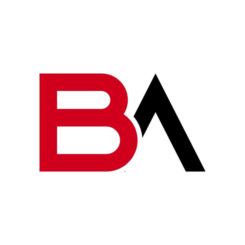 Illustration Vector Graphic of Modern BA Letter Logo. Perfect to use for Technology Company