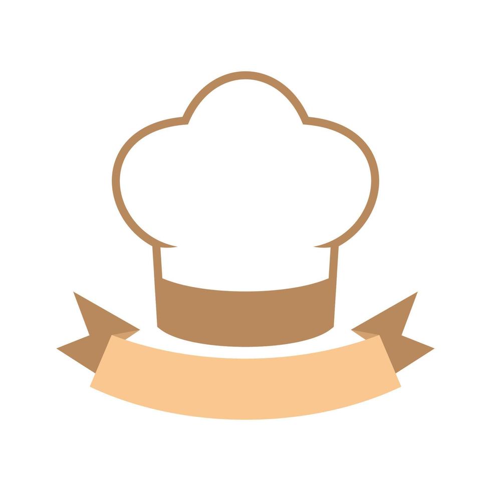 gráfico de vector de ilustración del logotipo de gorro de cocinero. perfecto para usar en empresas de tecnología