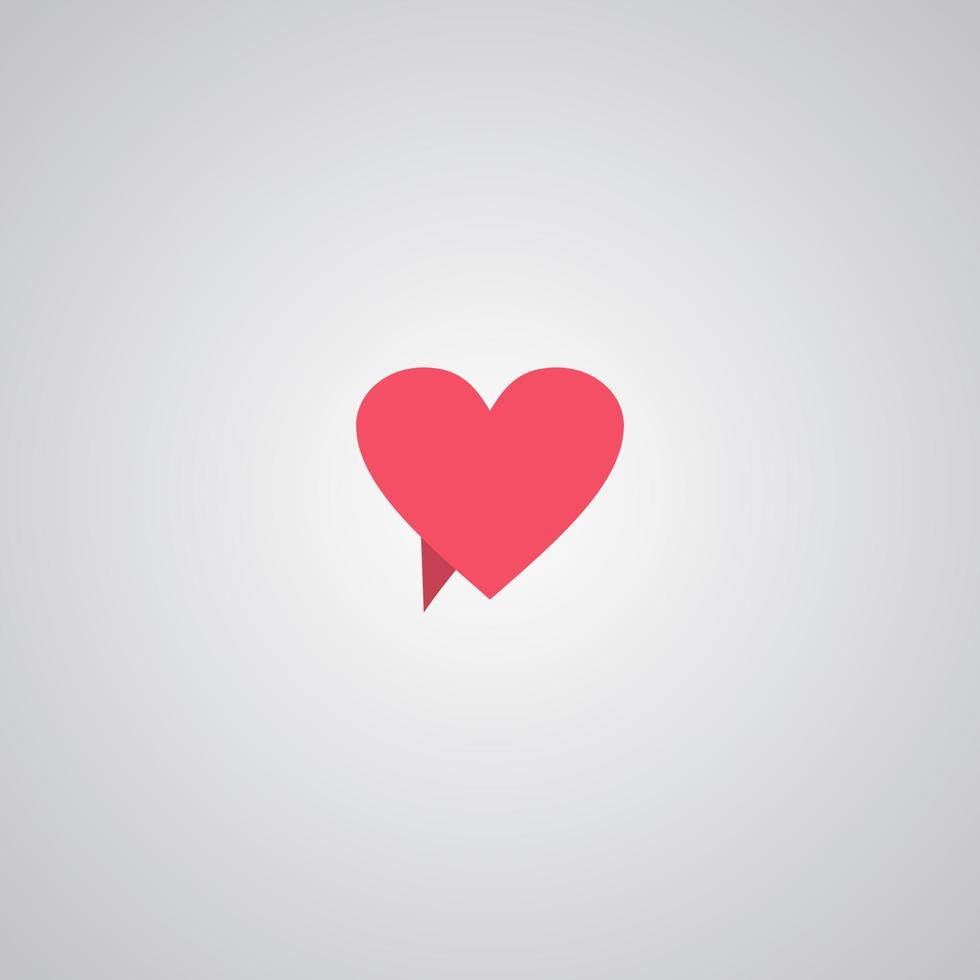 Illustration Vector Graphic of Love Chat. Perfect to use for Dating Application