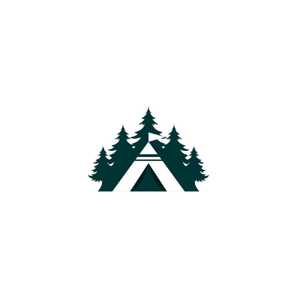 Illustration Vector Graphic of Camp Logo. Perfect to use for Recreation or Outdoor Camping Company