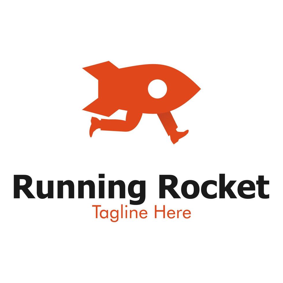 Illustration Vector Graphic of Running Rocket Logo. Perfect to use for Technology Company