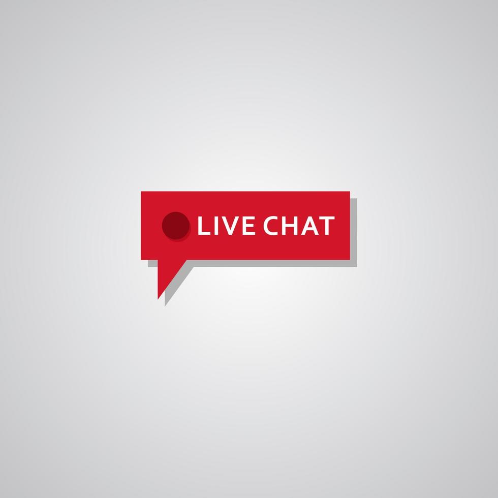 gráfico de vector de ilustración del logotipo de chat en vivo. perfecto para usar en empresas de aplicaciones