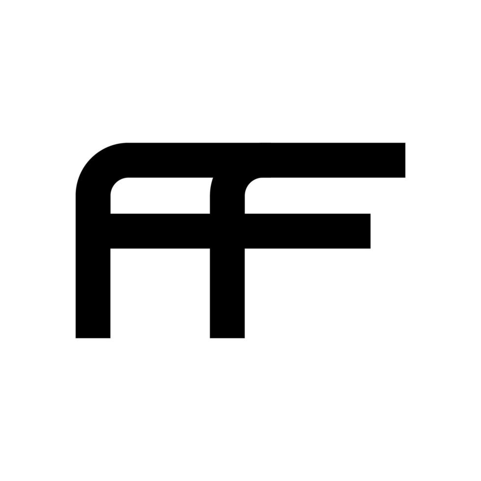 gráfico de vector de ilustración del logotipo de letra ff moderno. perfecto para usar en empresas de tecnología