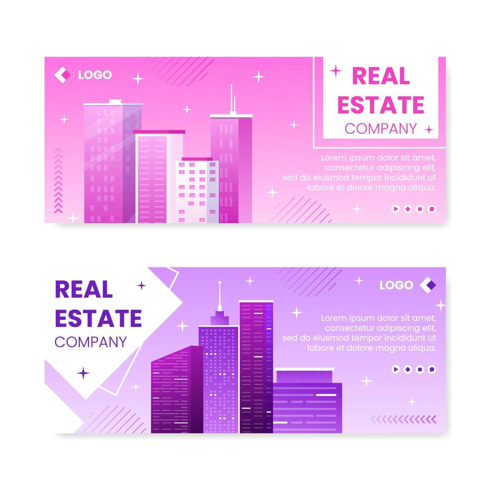 Real Estate Investment Banner Template Flat Design Illustration Editable of Square Background Suitable for Social media, Greeting Card and Web Internet Ads vector