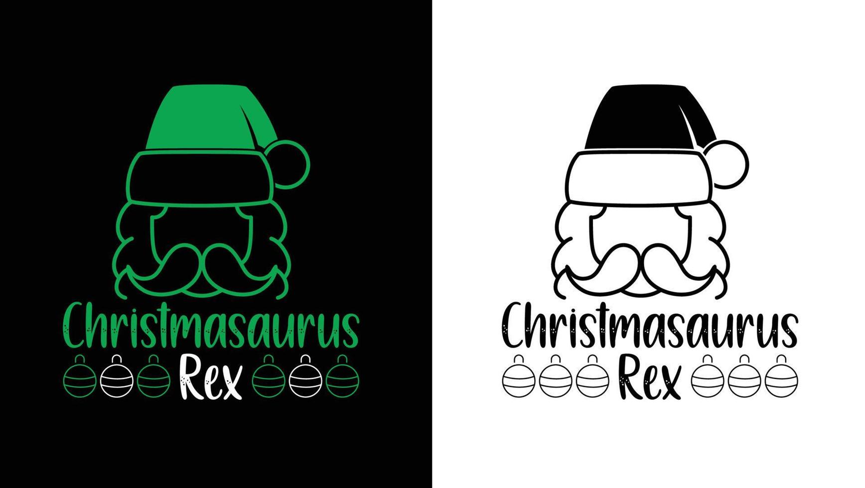Christmas Rex Design vector