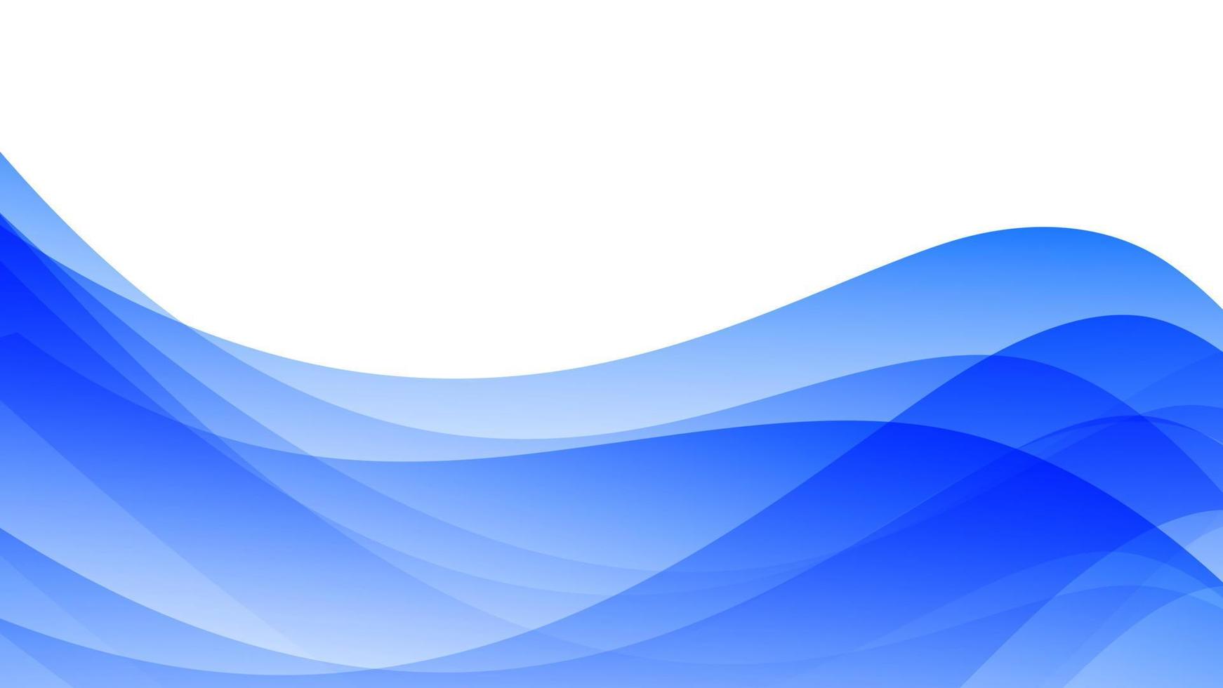 Wave Abstract Blue Background Vector