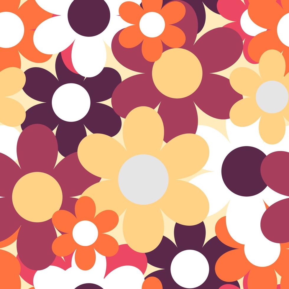 flores, naturaleza, seamless, patrón, plano de fondo, vector, ilustración vector