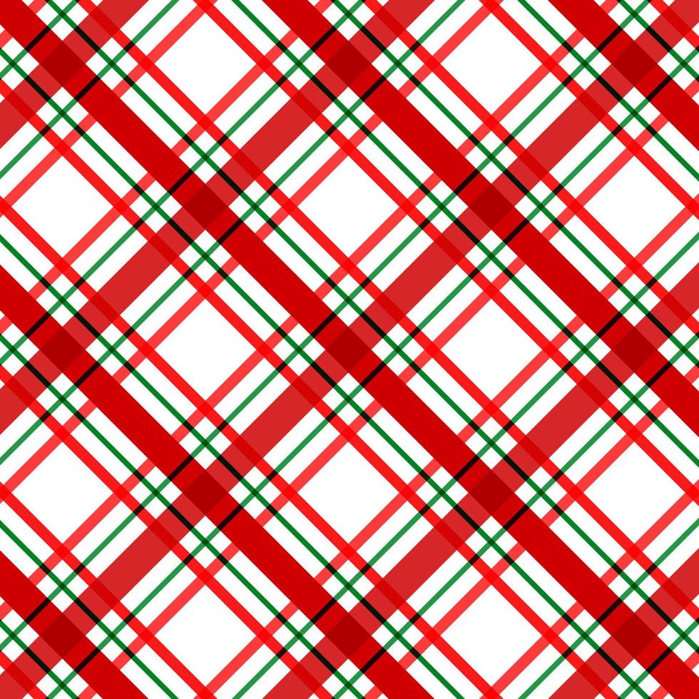 Christmas plaid pattern background vector