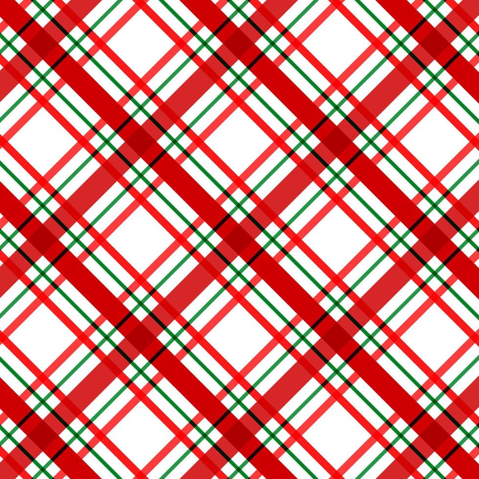 Christmas plaid pattern background vector