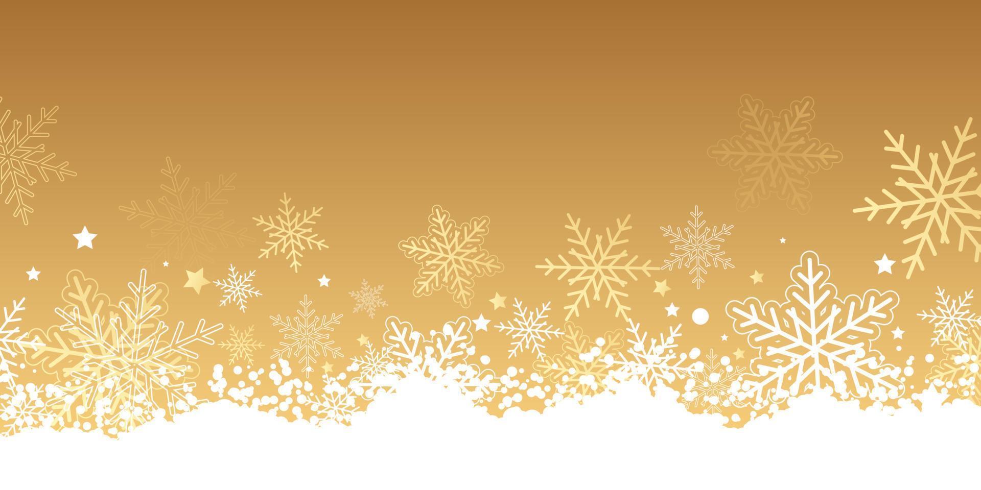 Christmas snowflake banner design vector