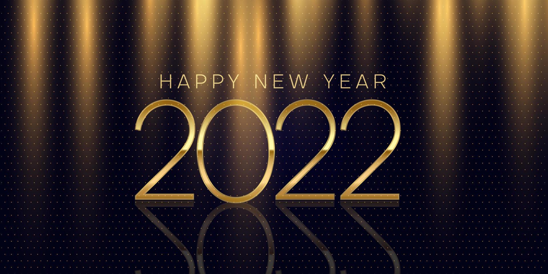 elegant Happy New Year banner design vector