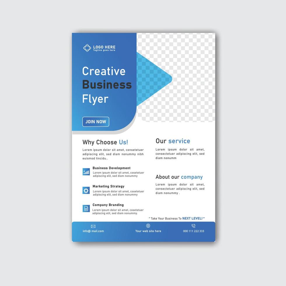 Corporate Business Flyer Design Template vector