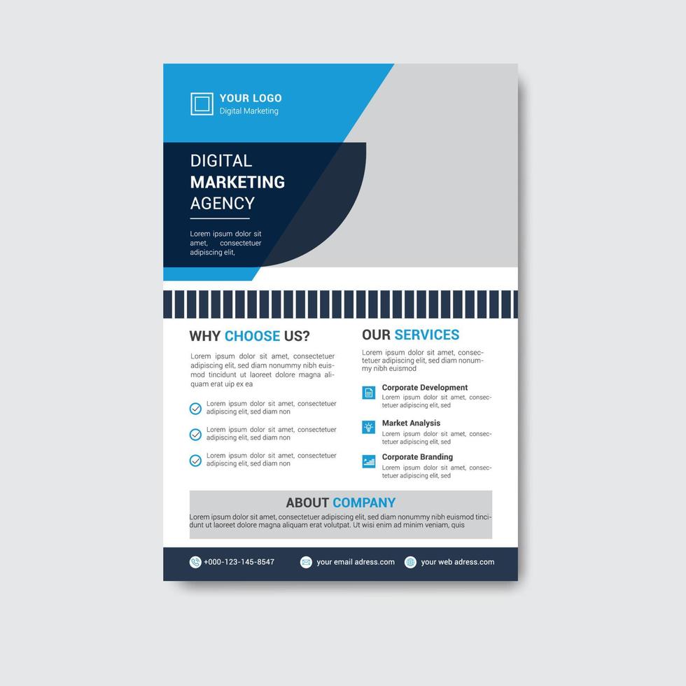 Corporate Business Flyer Design Template vector