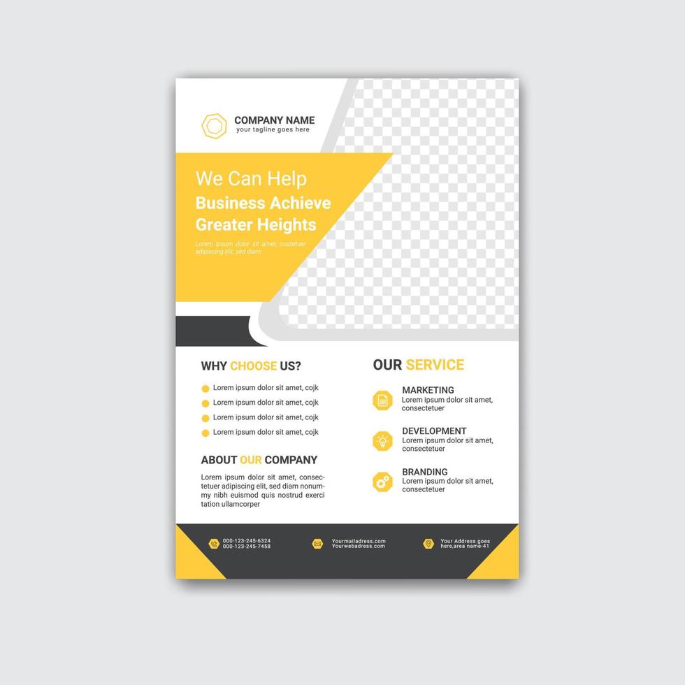 Creative Agency Business Flyer Design Template vector