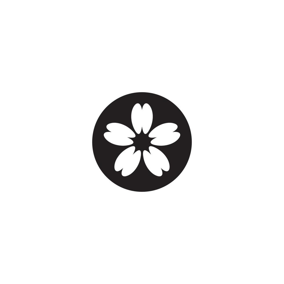 Flower logo or icon design vector