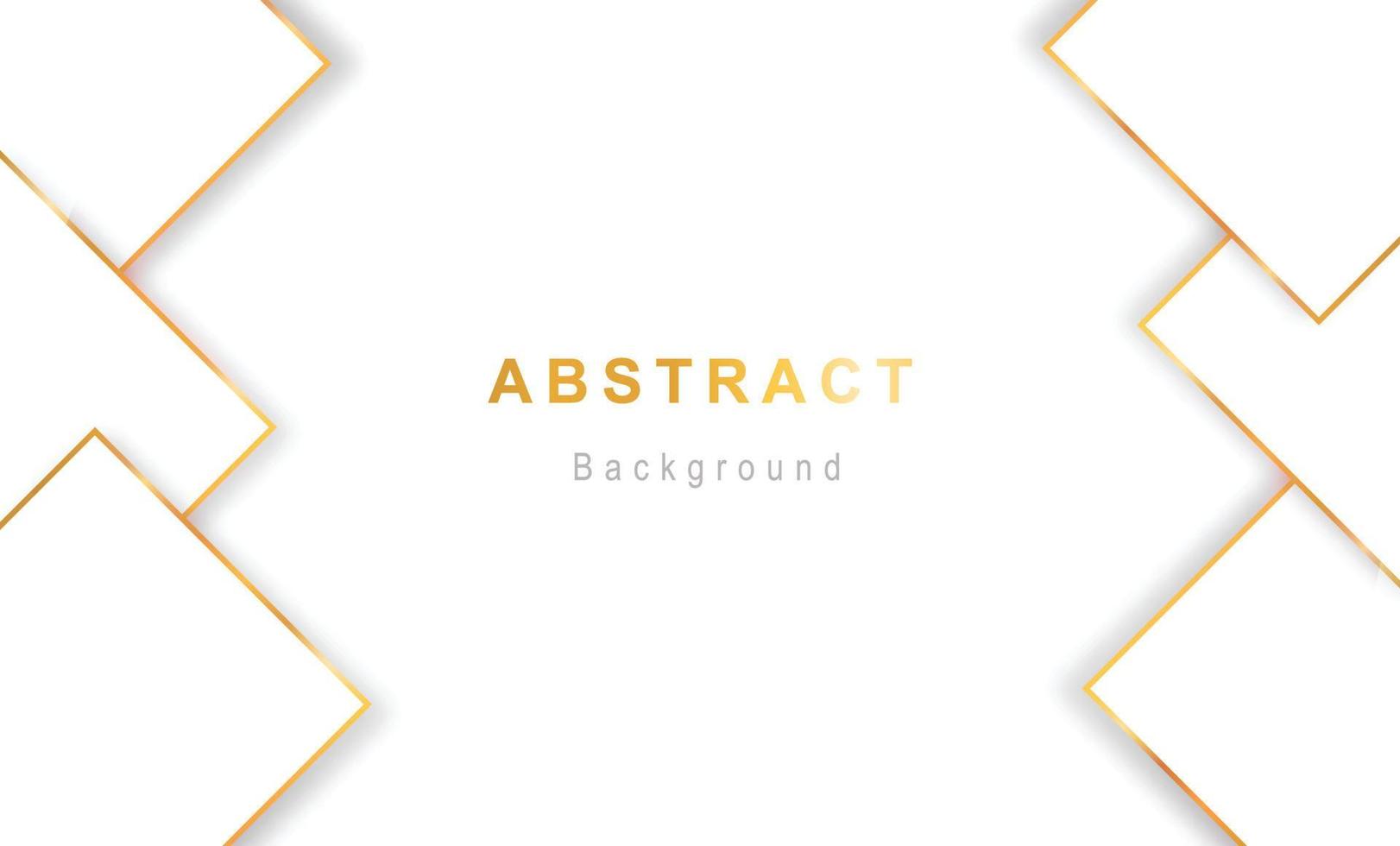 White and gold abstract vector background with wavy design