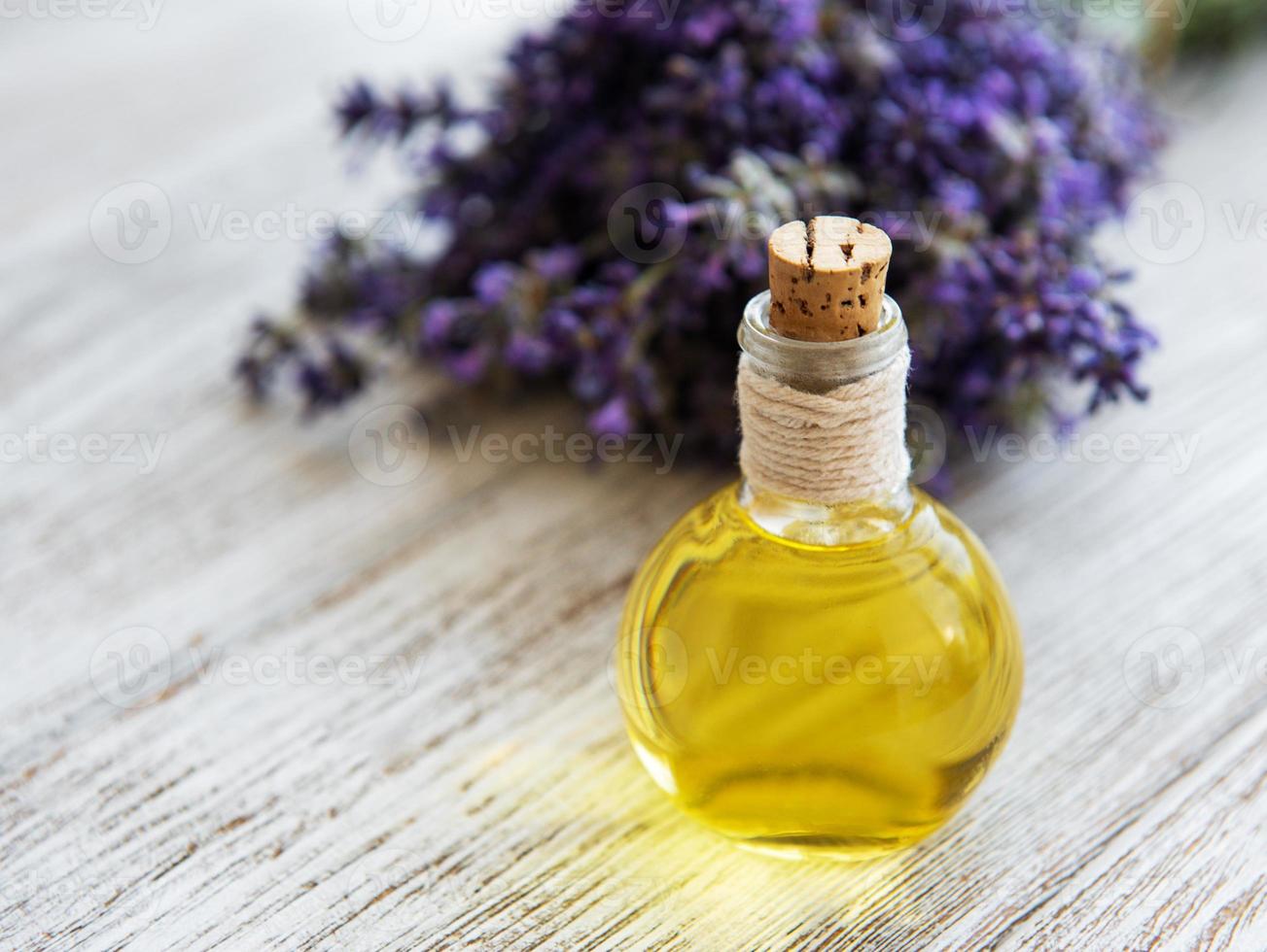 productos de spa de lavanda foto