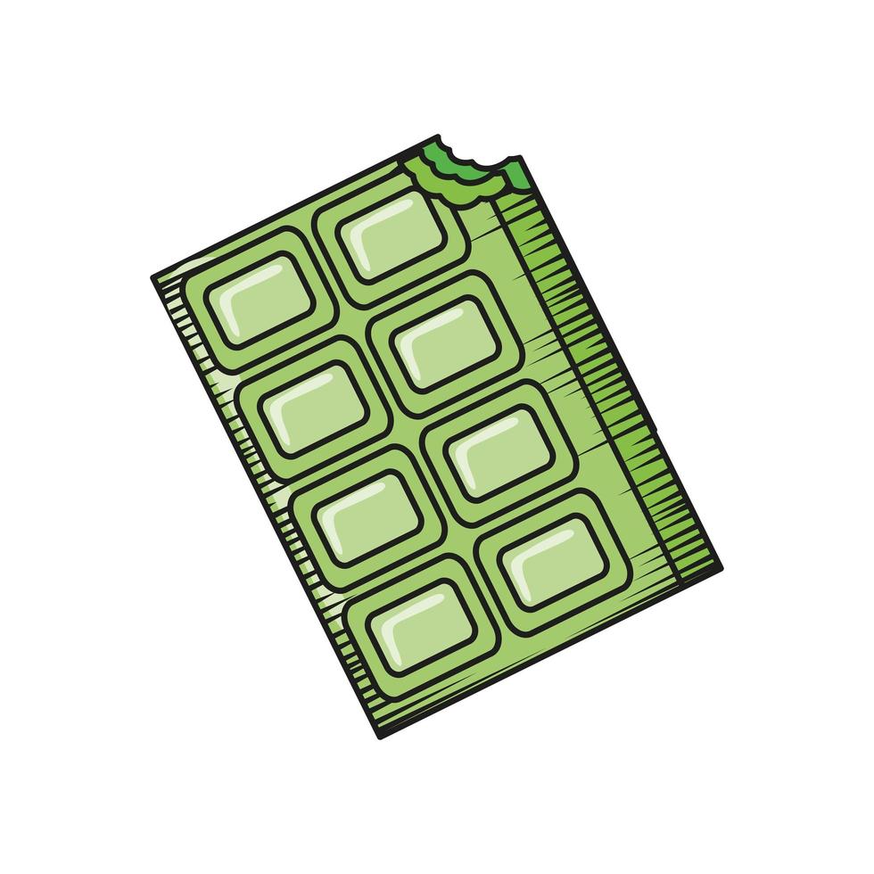 dessert bar matcha tea vector