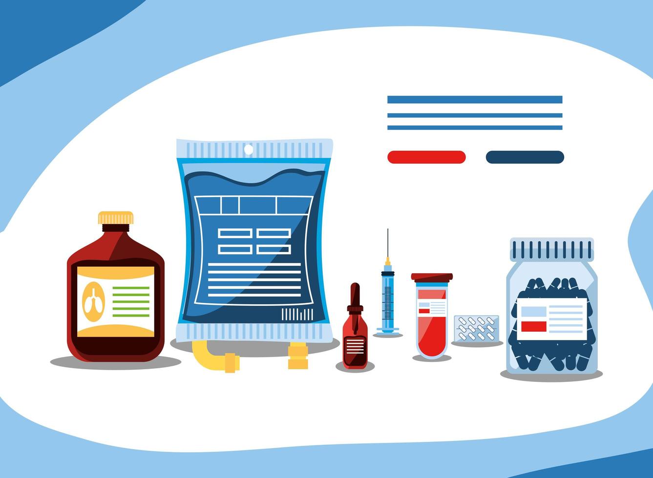 medical prescription medicine vector