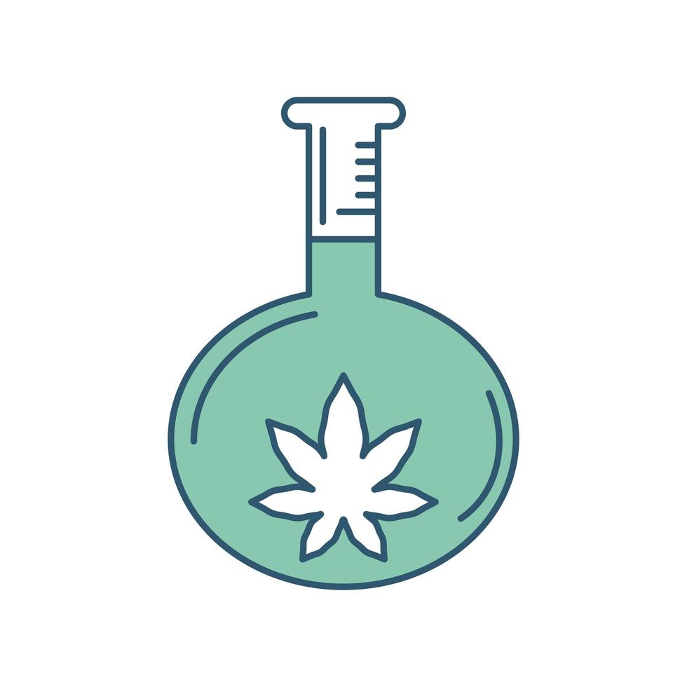 prueba química de cannabis vector