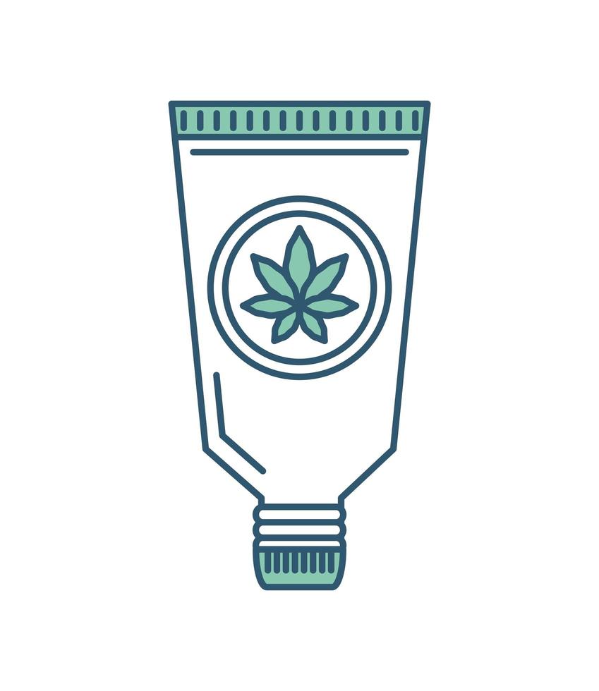 cannabis ointment medicine vector