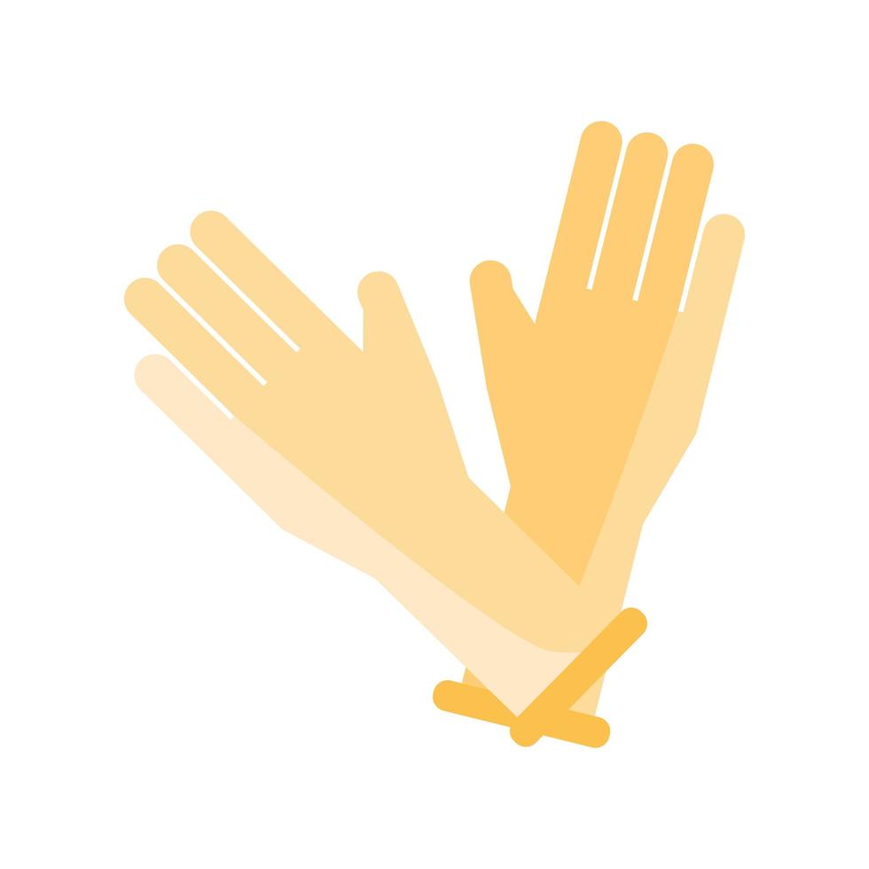 medical latex gloves vector