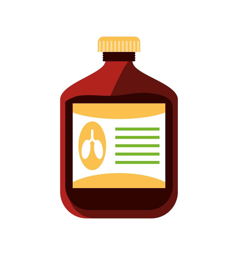 medical cough syrup vector