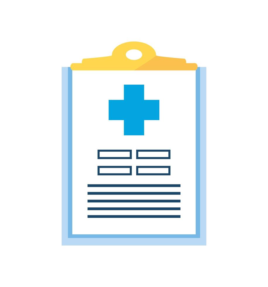 medical clipboard report vector