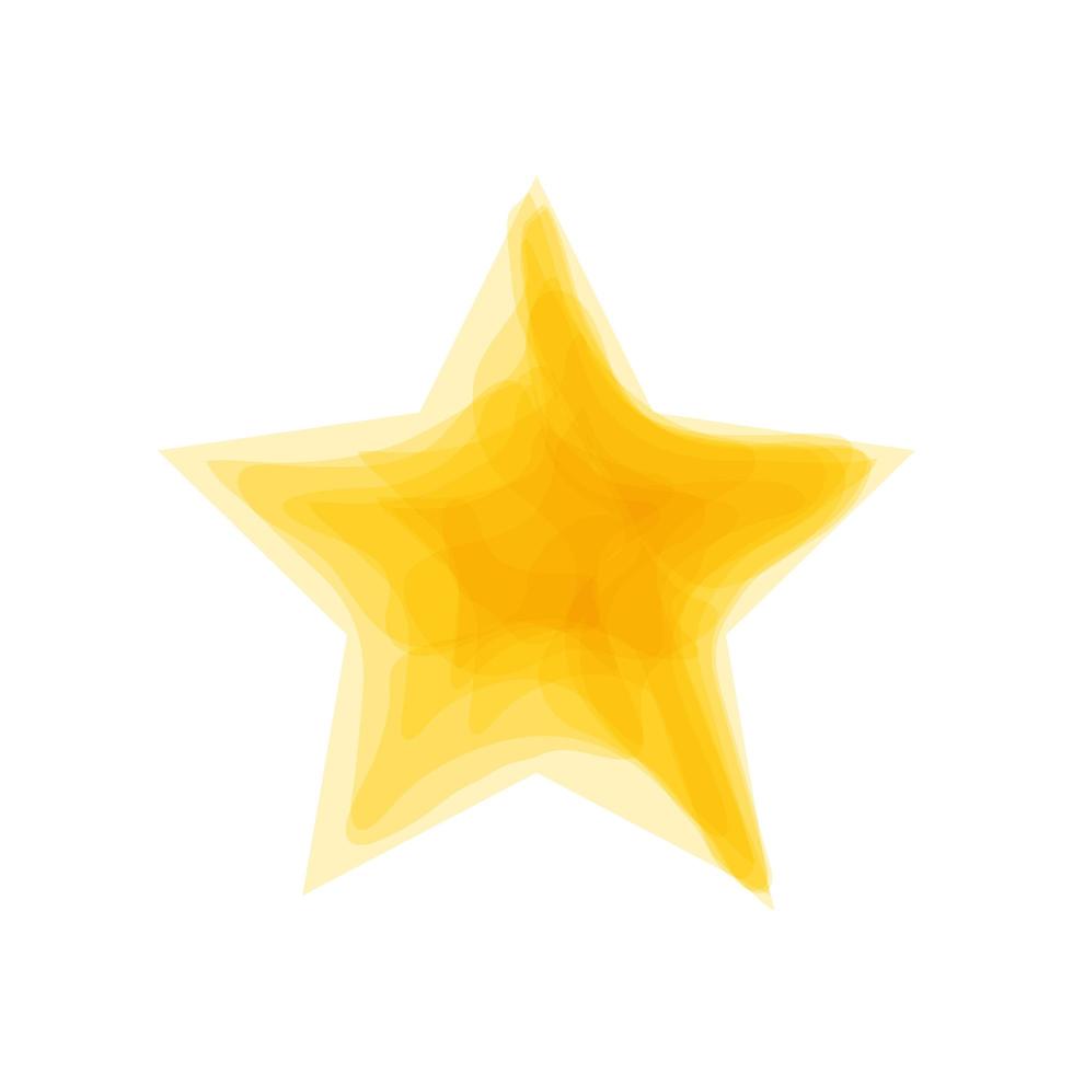 golden bright star vector