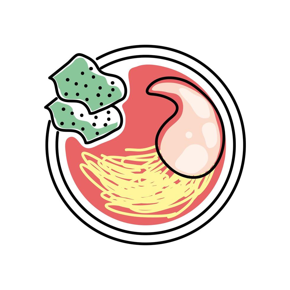 ramen food oriental vector