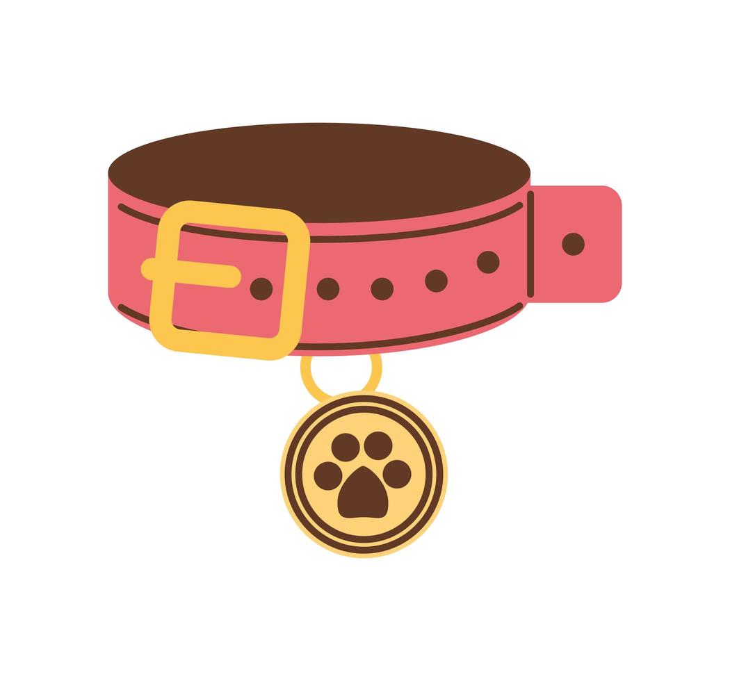 pet collar accessory vector