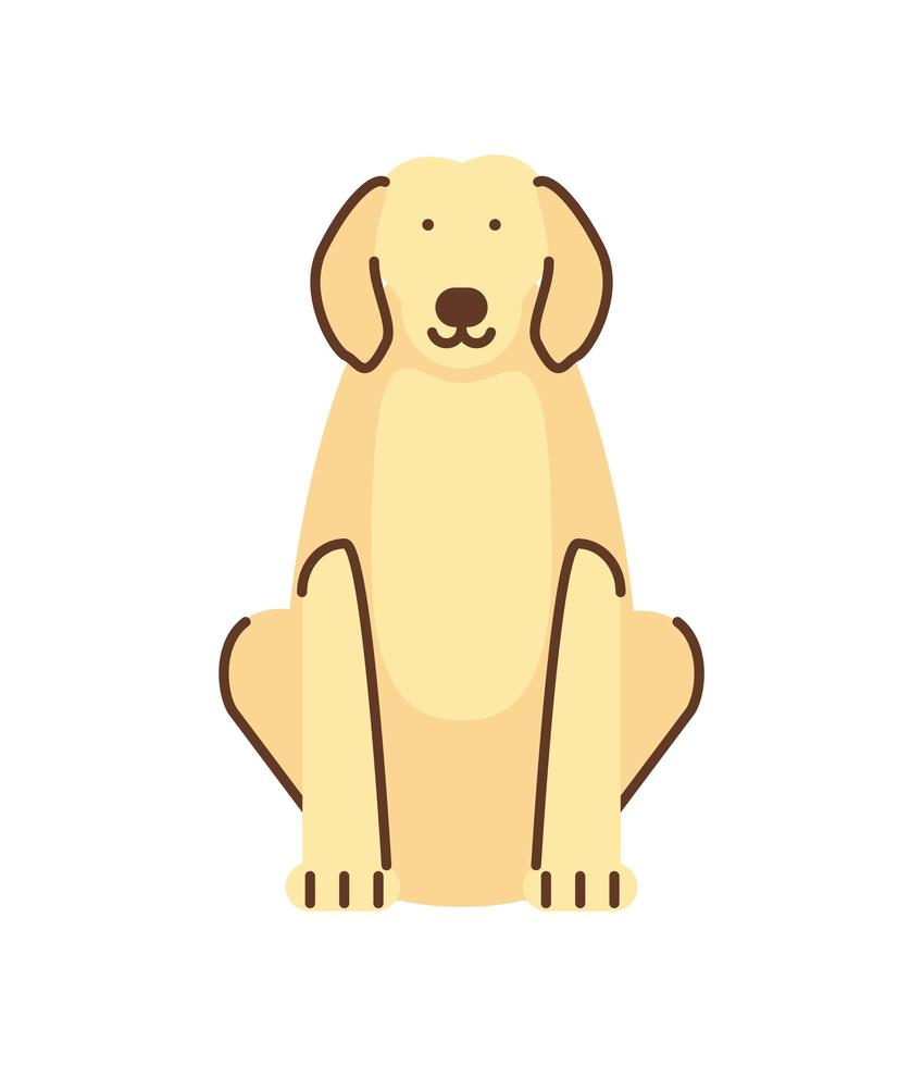 perro mascota dibujos animados vector