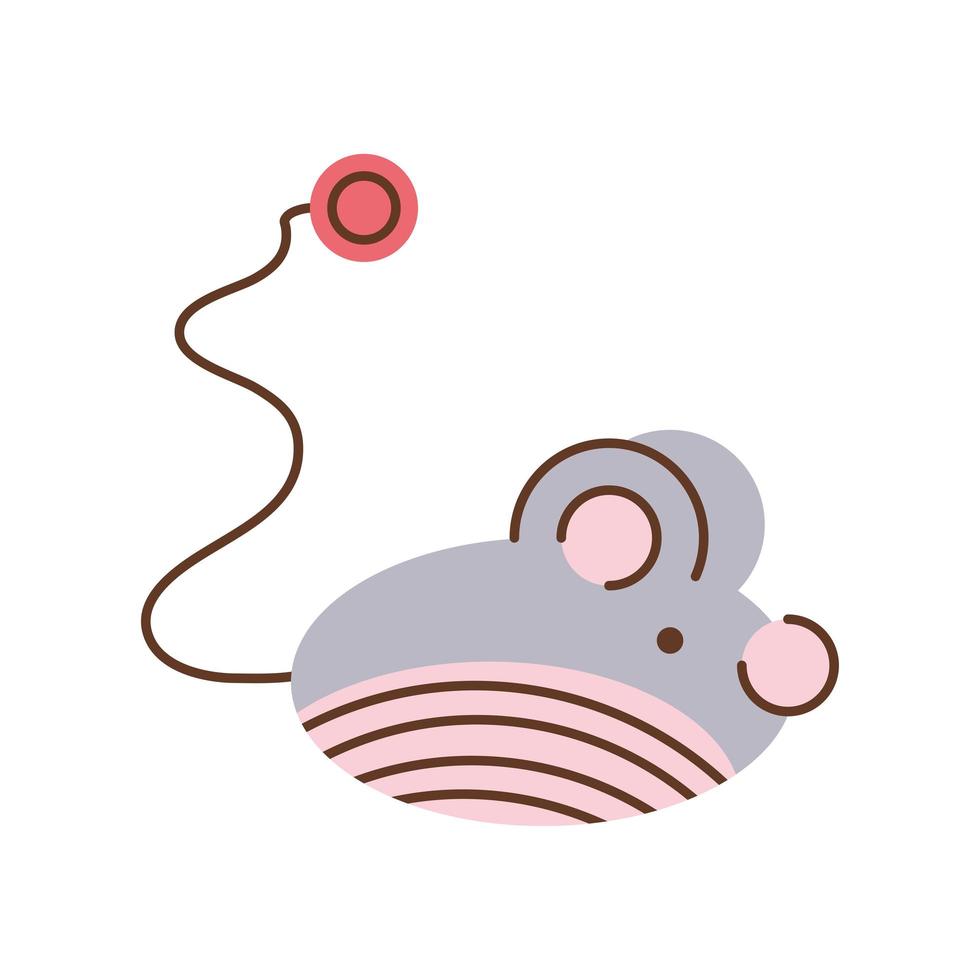 ratón de juguete para gato vector