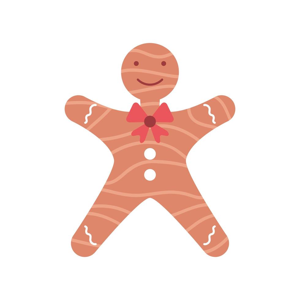 cartoon gingerbread man vector