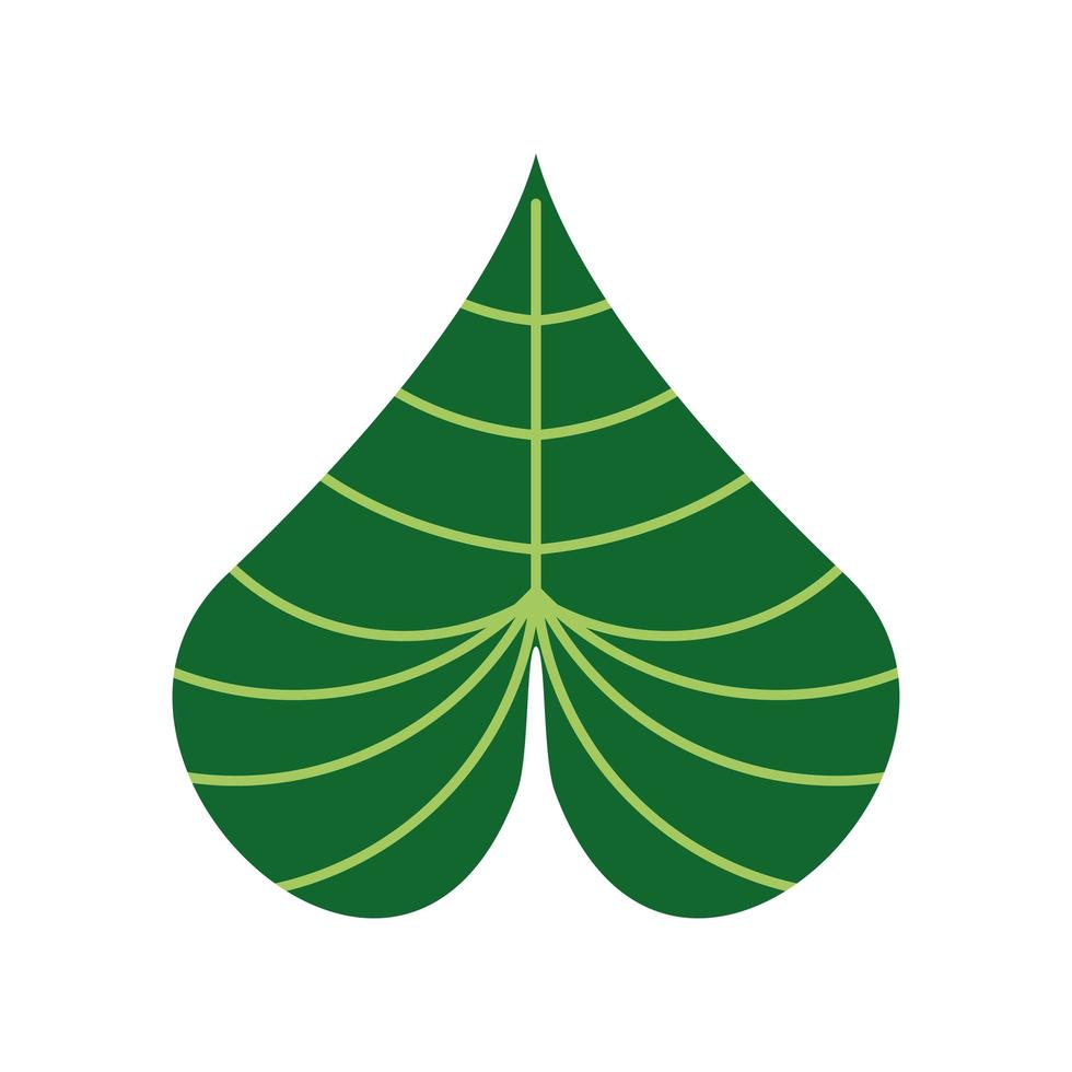 green exotic leaf vector