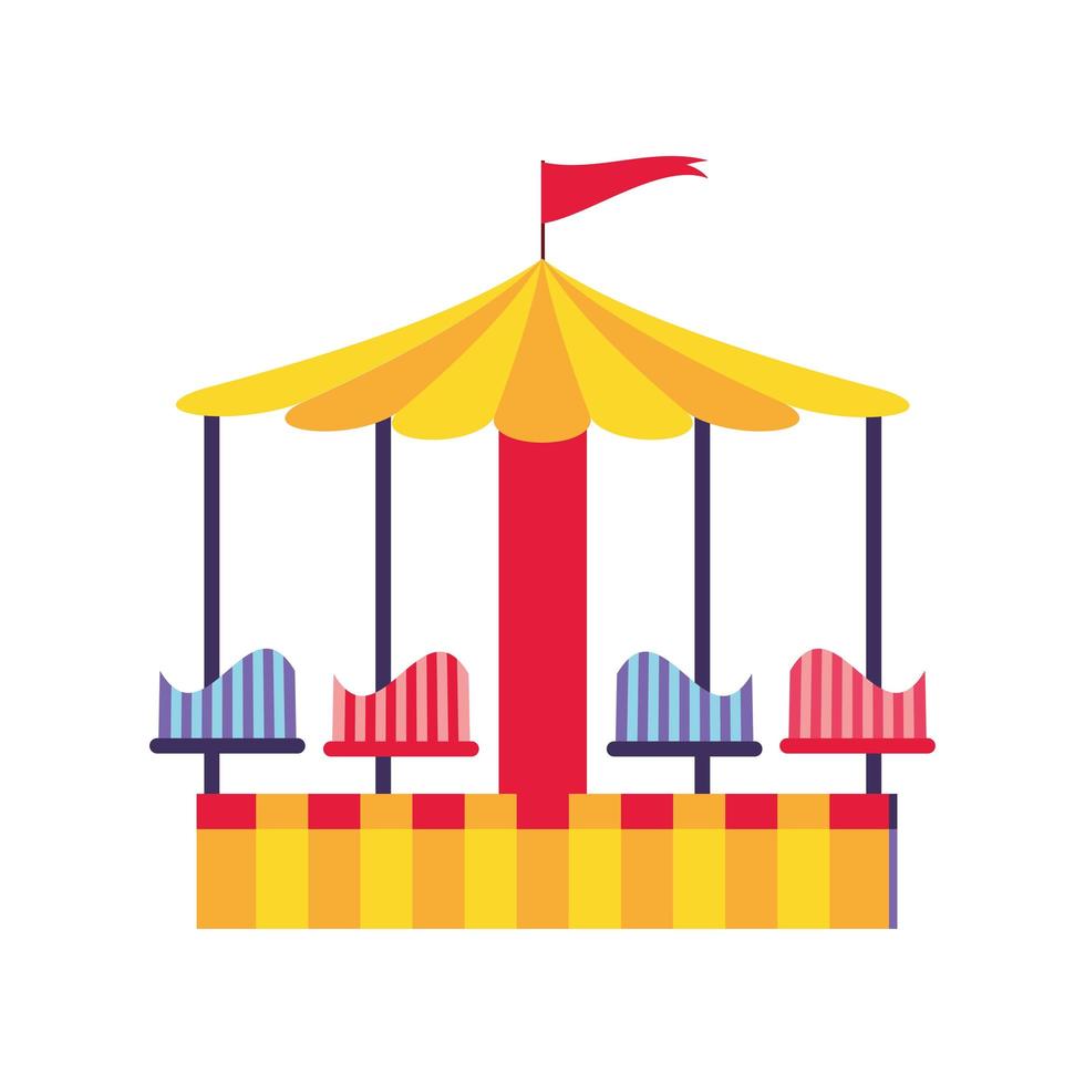 circus carousel icon vector