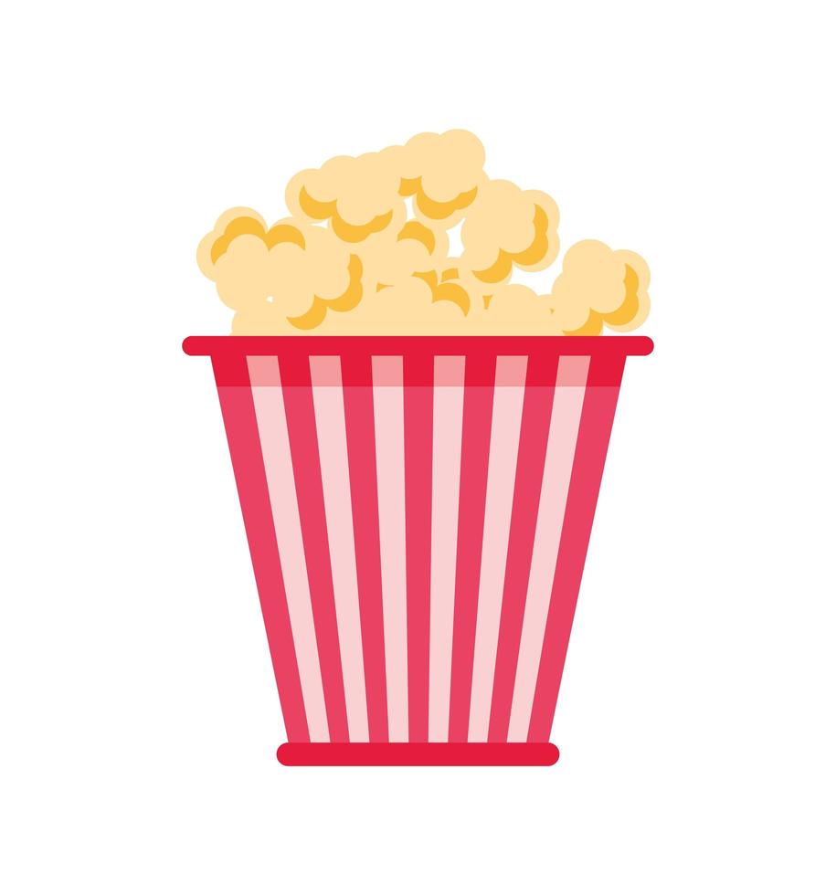 pop corn in box vector