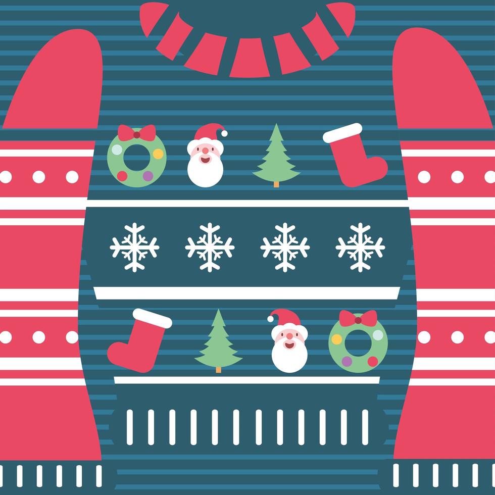 background ugly sweater vector