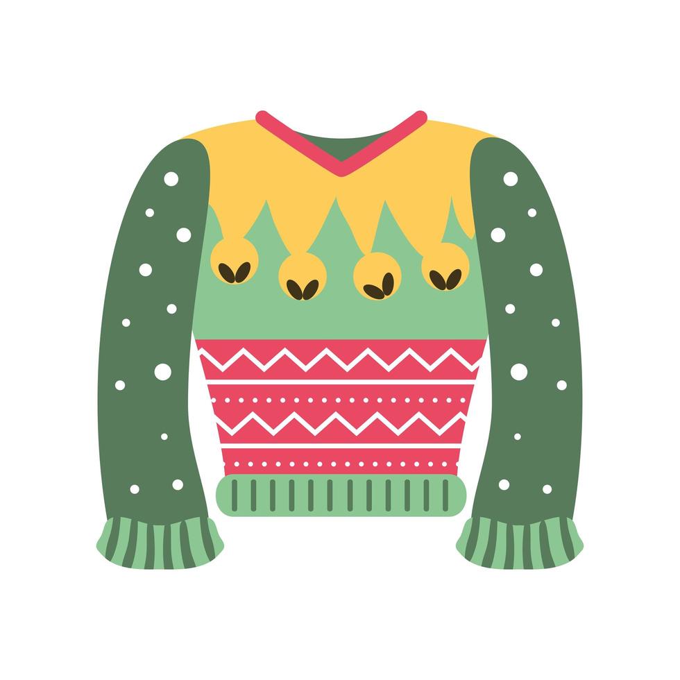 decorative ugly sweater vector