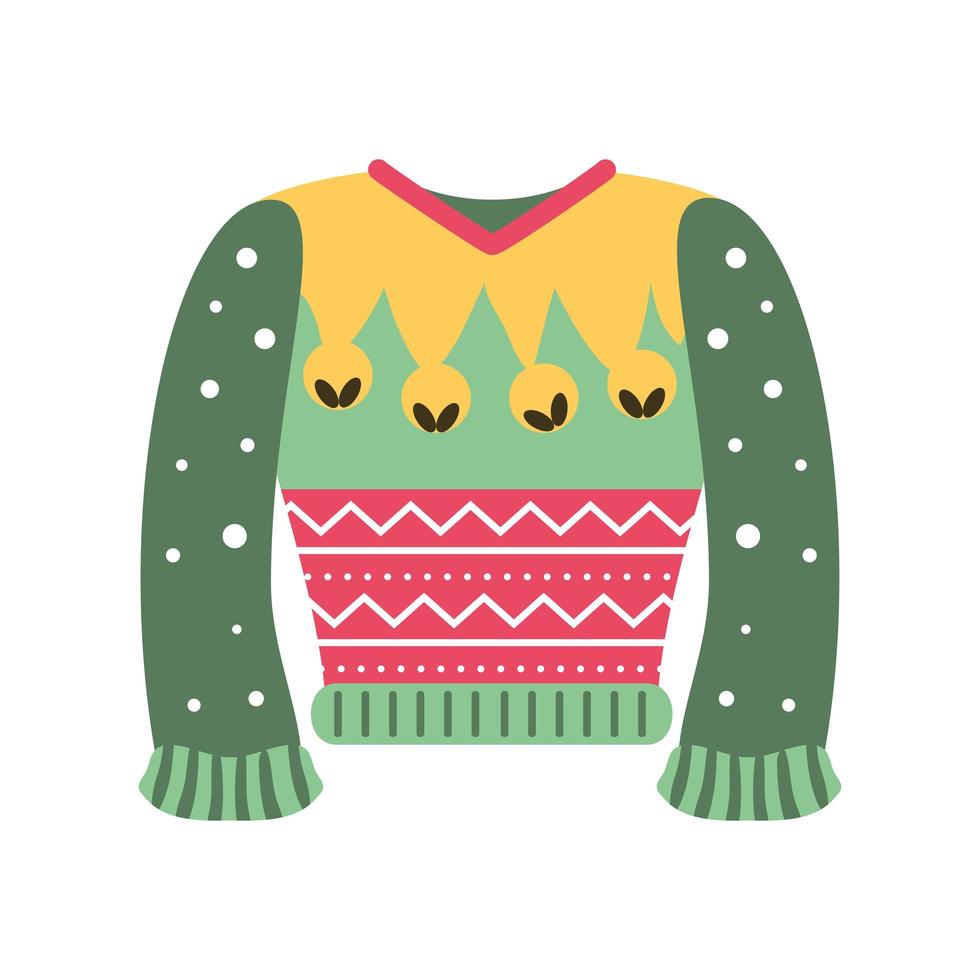 decorative ugly sweater vector