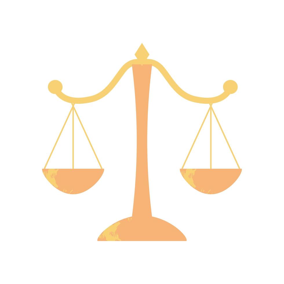justice balance scale vector