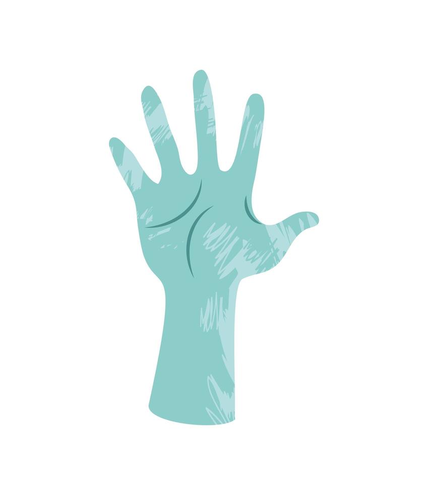 raised hand icon vector