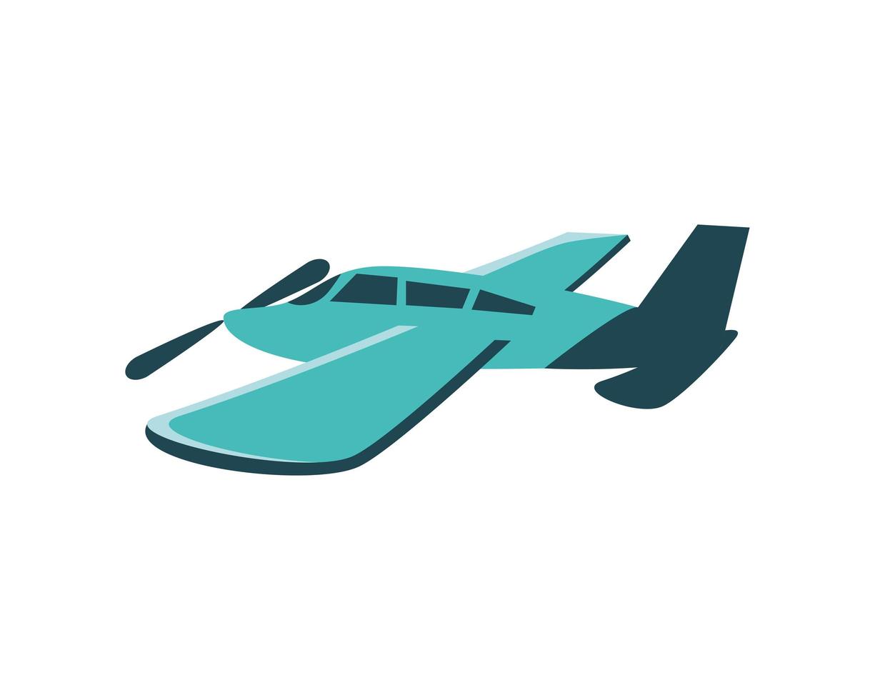 flying airplane cartoon vector