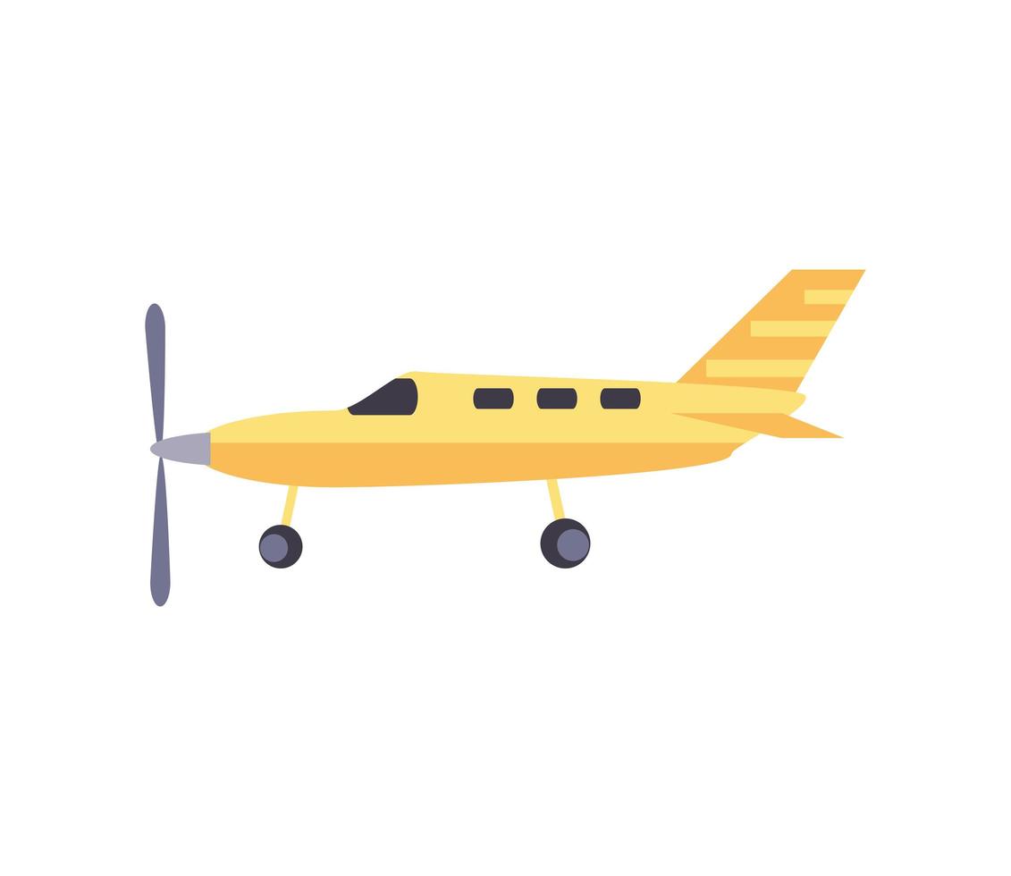 plane in a flat style vector